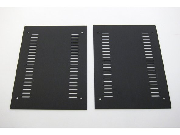 First image: Ventilated top and bottom panels