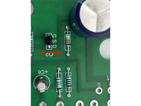 Pay careful attention to the orientation. J113 JFETs have a DSG (Pin 1, 2, 3) pinout.  The 'face' is oriented to the center of the board.