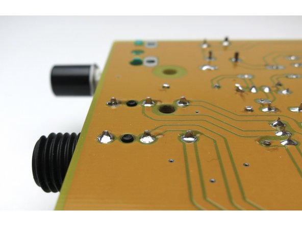 The Headphone Jack has 2 plastic alignment pins and 6 solder pins.