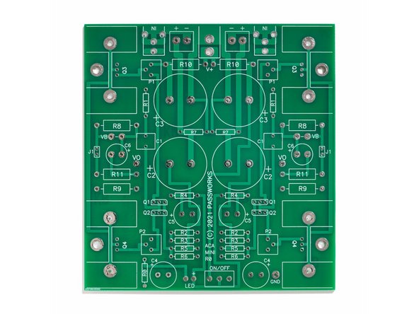 PCB front.    All components mount on this side.