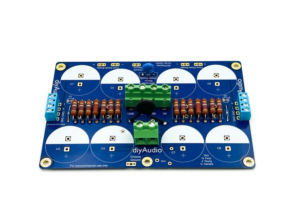 Install a single thermistor across the outer pads for TH2 and TH3. Use a small piece of heatshrink tubing or a piece of wire insulation on the bare portion of each leg to ensure the legs cannot short against adjacent pads.