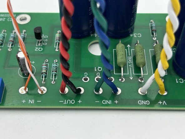 Cut an 8" (20cm) section of the CAT 5 cable. Strip away the outer insulation. Separate the sets of twisted pairs.