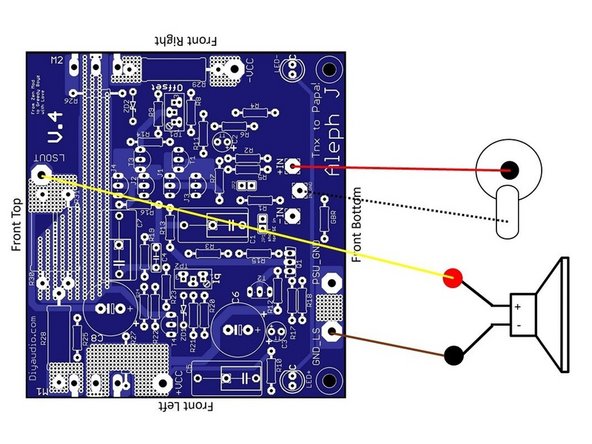 Image 1 - Basic diagram for the input and speaker wiring (signal wiring) for using both XLR / Balanced and RCA / SE inputs.