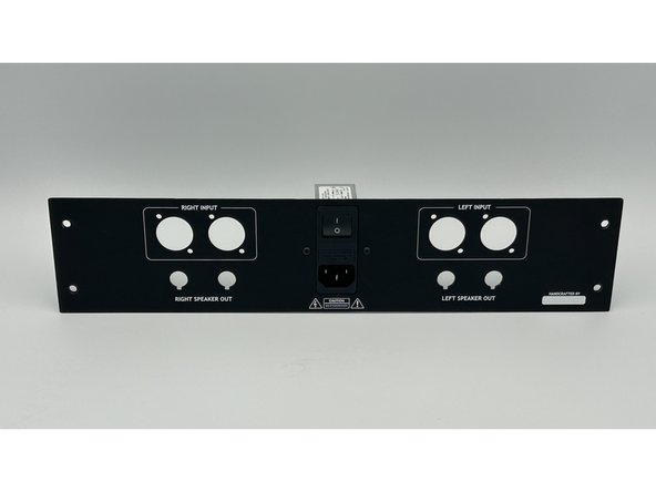 Remove the PEM from the back panel parts kit and mount it to the back panel.