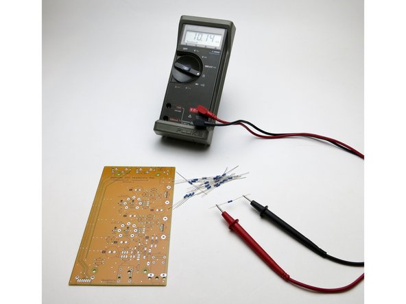 Measure all resistors before soldering into the PCB