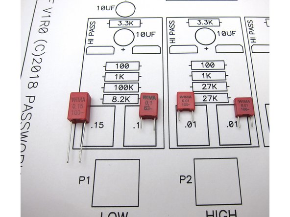 Closer photos of the capacitor locations.