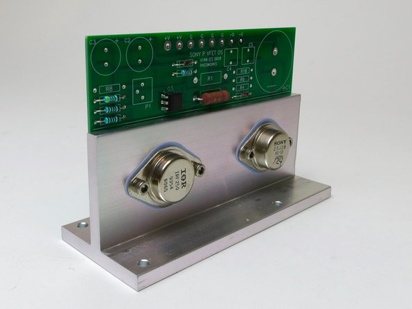 The P channel output board comes partly assembled and tested by Nelson Pass himself.