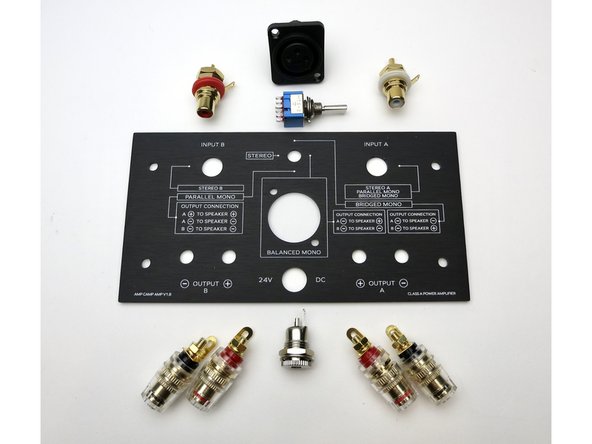 All of the connections to the outside are on the back panel. Follow the next few steps to get the jacks and connects properly installed and wired.