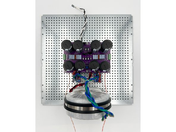 Photo 2 - The overall layout of the completed and tested PSU.