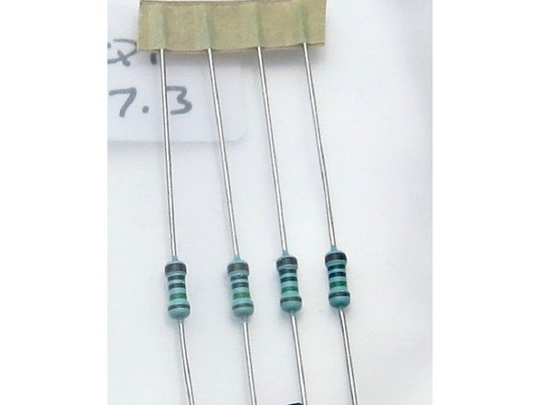Measure all resistors before inserting into the board.