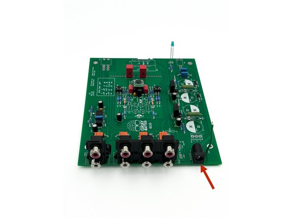 Ensure the 2.1 x 5.5 barrel connection is sitting flush with the PCB prior to soldering.