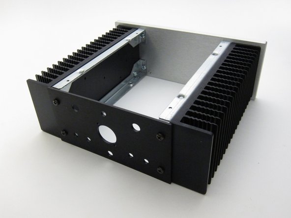 Rear panel attaches with nut and screw