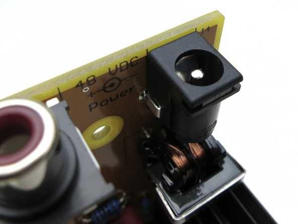 DC power Jack and RCA jacks