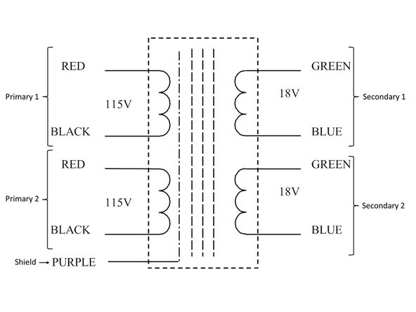 The Antek AS-4218 is a dual primary transformer. It can be used for both 115VAC input and 230VAC input when wired appropriately. Antek's codes are fairly simple.  S is for Shielded. 4 is 400VA. 2 is dual secondary. 18 is the secondary voltage.
