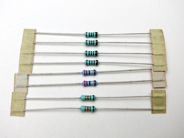 Remember, stuff resistors with the brown band to the right.