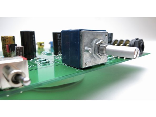 Maker sure potentiometer is flat on the PCB before soldering.