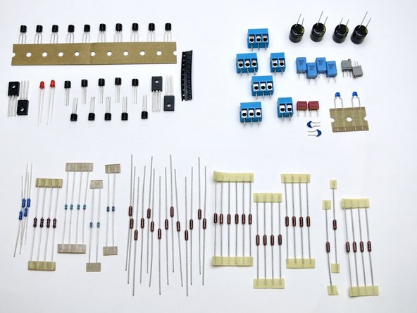 It contains extra parts so you can choose to use the big output transistors or the standard.