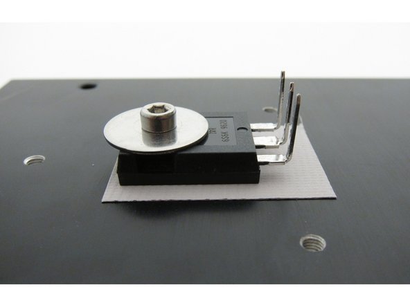 The Keratherm  is used to electrically insulate the transistor's metal back (Drain) from the metal chassis. And thin enough to allow heat to be transferred from the transistor to the chassis effectively.