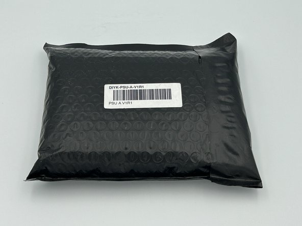 Carefully empty the contents of your PSU Kit onto your work surface or into a bowl.  Double check the contents of your kit.  The spacers are small and will wander.  Keep track of them!