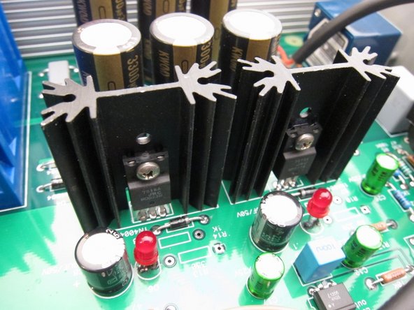 The heatsinks are soldered to the PCB, the pins do take some time to get hot enough to solder, because it's a heatsink...