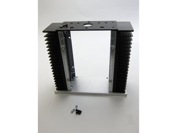 Rear panel attaches with nut and screw