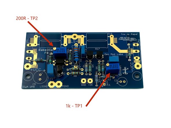 It is critical to identify and separate the two values of the potentiometers.