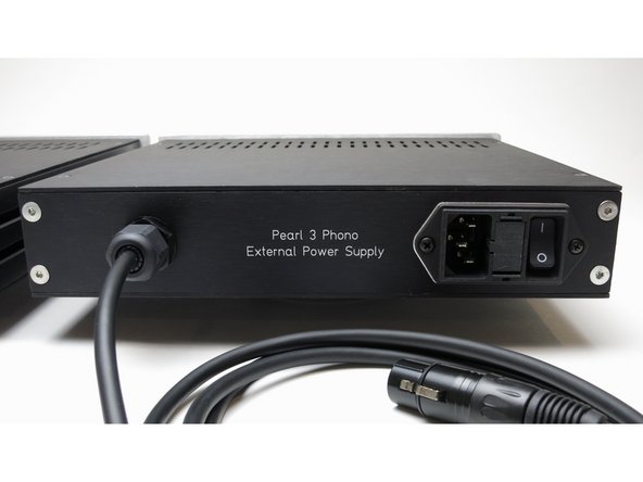 Power Wiring check from PSU out to Phono Stage.  Power supply power OFF, Umbilical Connected. Measure Resistance from PSU output to each Phono PCB power input connector.   Confirm PSU Positive is connected to RIAA Positive.  Same for GND and Negative.