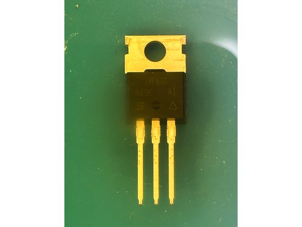 It is critical to identify and separate the output MOSFETs. 