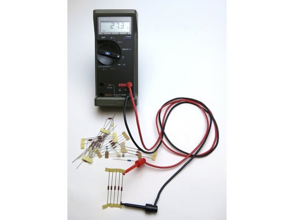 Measure all resistors before inserting into the board.