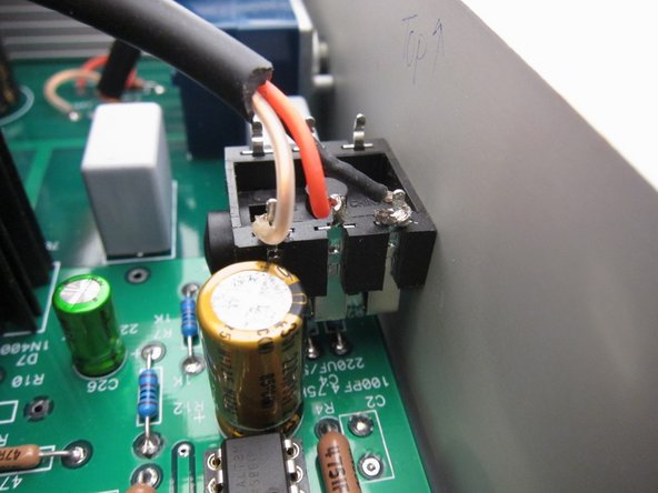 Output at headphone jack