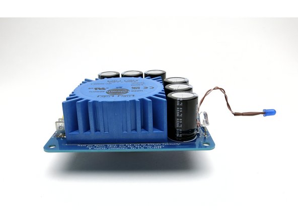 Prepare the power supply front panel indicator LED similar to the phono stage LEDs.