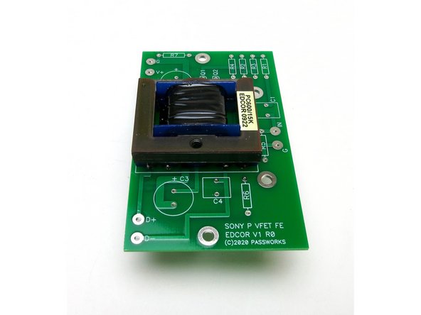 Front end board for P-Channel amp.