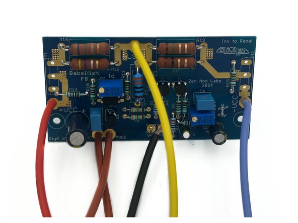 You may want to do an initial layout with your chassis and PSU to estimate wire length. As one example, builders using the Universal PSU will require longer PSU wiring than those using the Simple Linear Bipolar Power Supply.