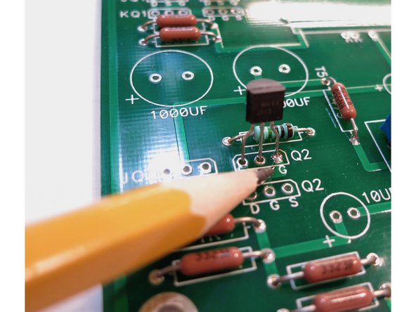 Photo 1 - You can solder one leg from the top to keep them in place when you solder the bottom.