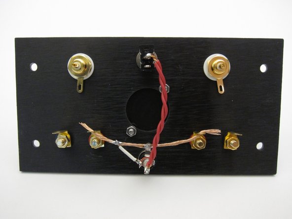 Power to the switch. Again, be careful to trim and clean up any wire after it's soldered.