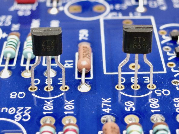 Stuff and solder the remaining semiconductors.