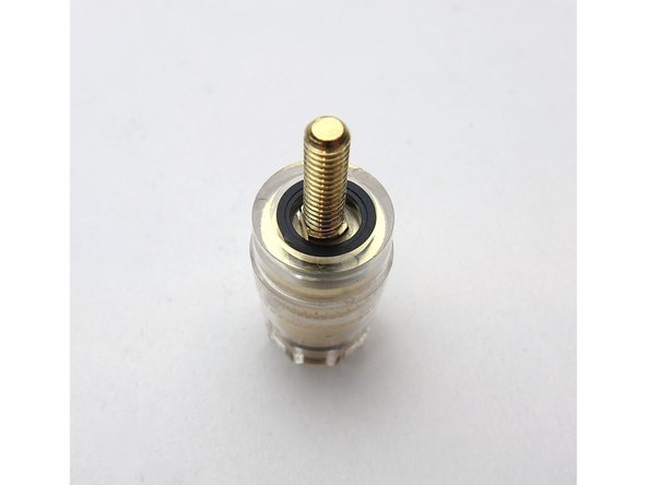 Try the washers in the posts as shown, some posts will fit the small washer flush on this side, some will fit the shoulder washer on this side.