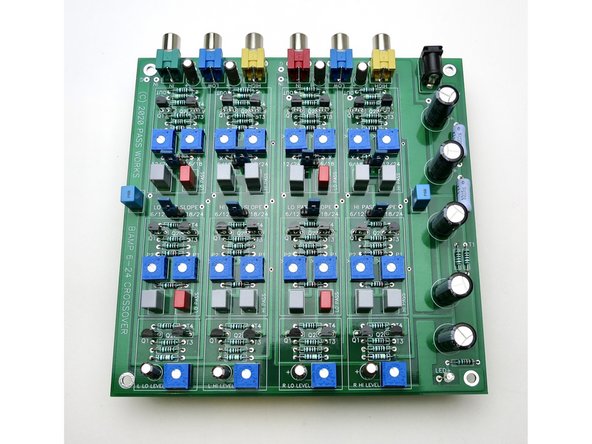There are two values of filter capacitors, marked &quot;C&quot; and &quot;C/2&quot; on the pcb.