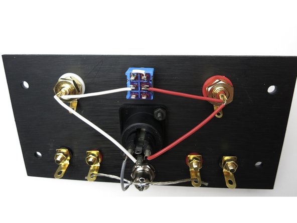 Photo 3 - Small wire linking pins 1,2 of switch together.