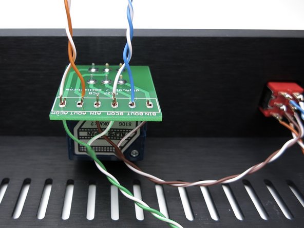 Top connections, left to right in the photo: