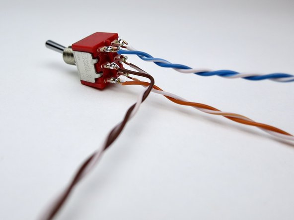 Complete. Mount the selector switch into the  front panel using the same technique you used for the power switch.