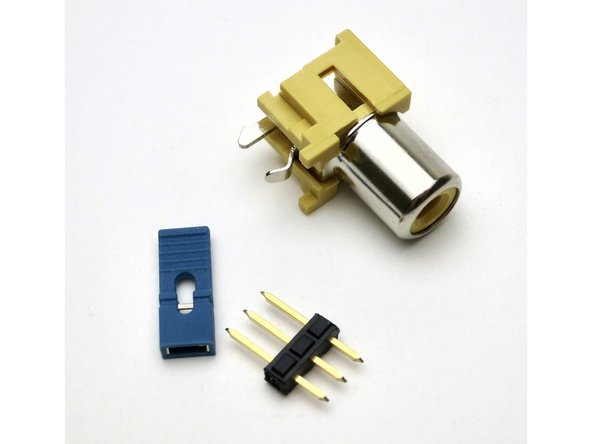 The 3-pin jumper switches will be installed next.