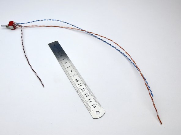 It's easier to make the wires long now and trim to size when soldering. Please note that you don't have to follow my color scheme, but if you do checking things will be much easier... For that matter you can substitute other wire if you like. It's DIY, after all.