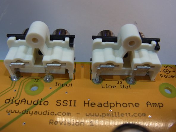 Make sure they are sitting flush and seated tight before soldering.