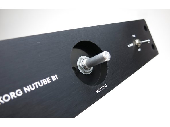 Photo 1 - Install potentiometer to the front panel