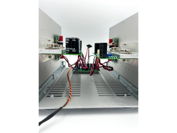 Mount the FE boards to the standoffs on the heatsinks using the short M3 allen-head cap screws.