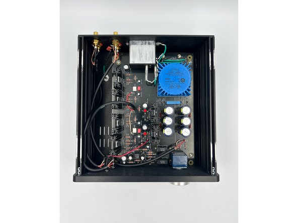 Slide the headphone jack and the LED into place.