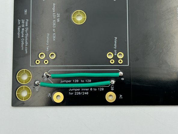 The PCB is configured for both 110/115 VAC and 220/230VAC mains voltages.  Selecting the mains voltage is as simple as installing a jumper wire or two.