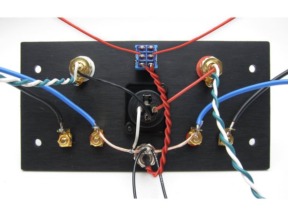 The image and diagram in this step is ONLY for people building the ACA with no front power switch.