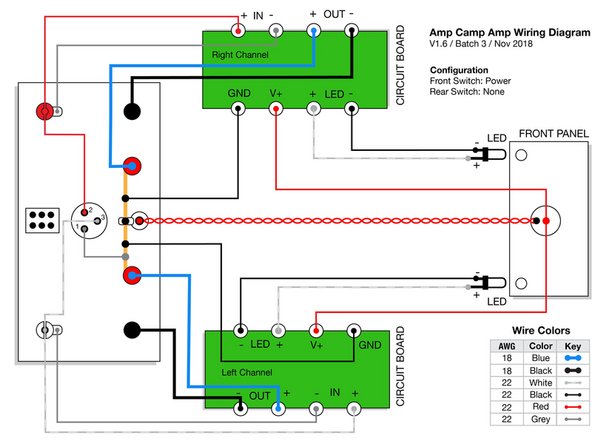 Please download the ACA V1.6 Batch 3 Wiring Diagrams PDF and print out the correct wiring diagram for your amp.